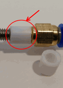 PTFE Threaded Connector for Hot End fits CreatorBot